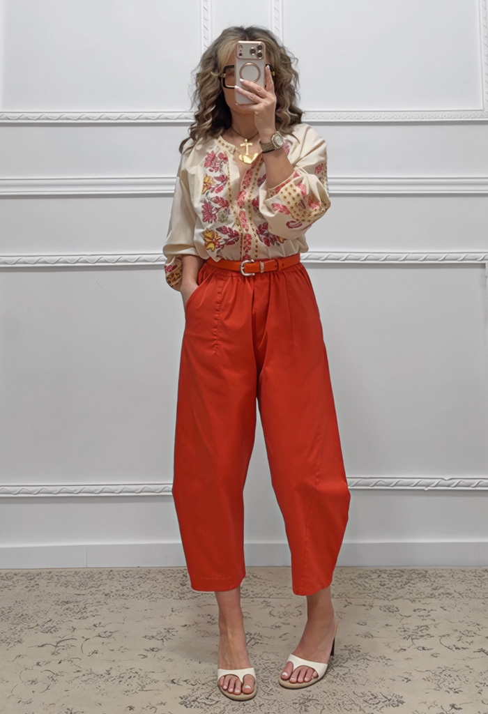 Boho πουκαμίσα με κεντήματα