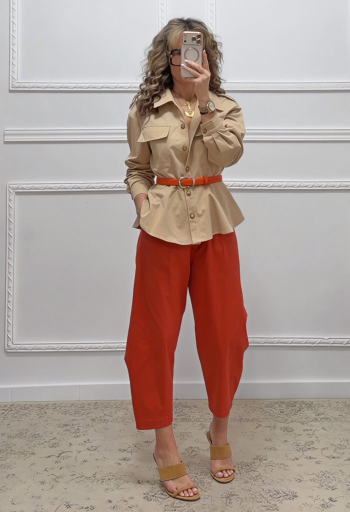 Baggy παντελόνι πορτοκαλί Baggy παντελόνι πορτοκαλί