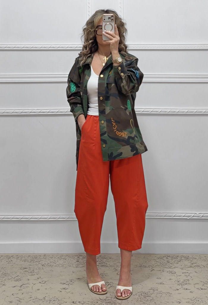 Baggy παντελόνι πορτοκαλί Baggy παντελόνι πορτοκαλί