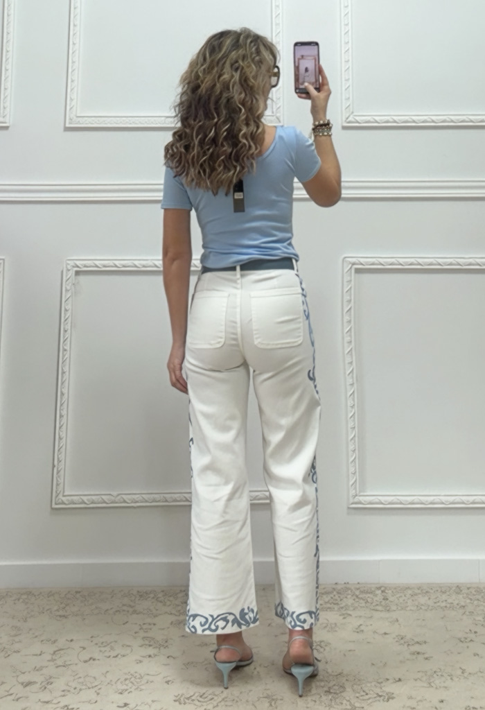 Παντελόνι με κεντήματα