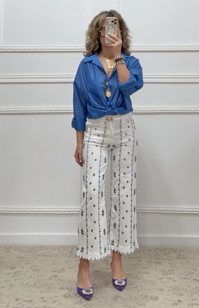 Παντελόνι με κεντήματα