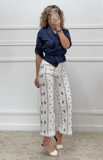 Παντελόνι με κεντήματα