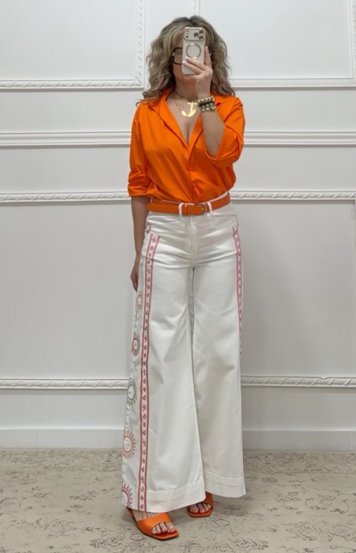 Παντελόνι με κεντήματα