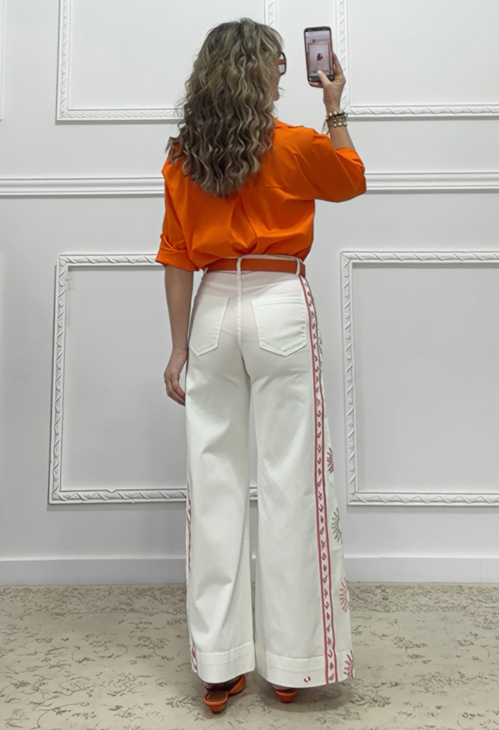 Παντελόνι με κεντήματα