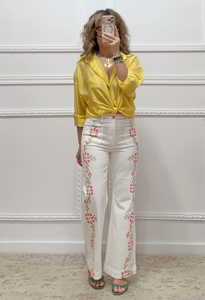 Παντελόνι με κεντήματα