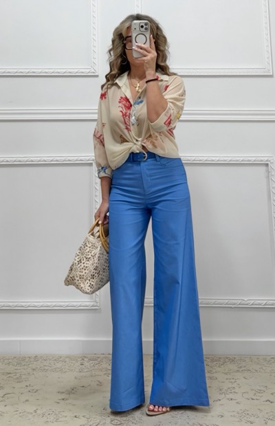 Wide leg παντελόνι Wide leg παντελόνι