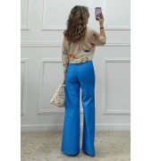 Wide leg παντελόνι