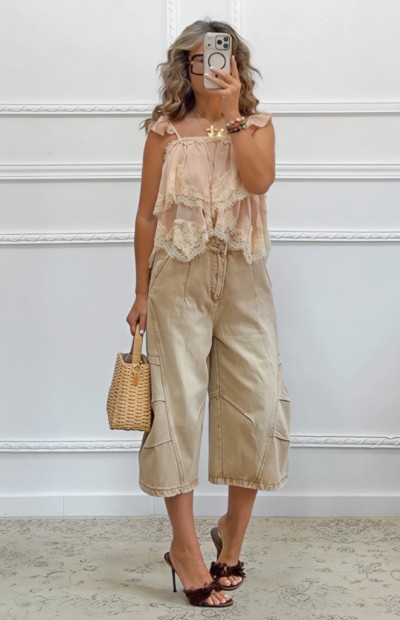 Boho τοπ nude Boho τοπ nude