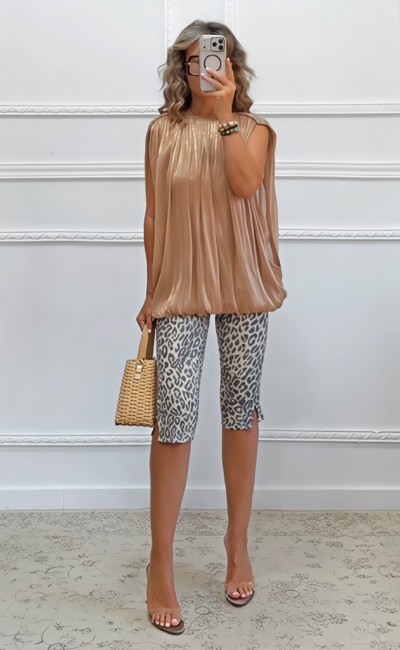 Κάπρι παντελόνι animal print