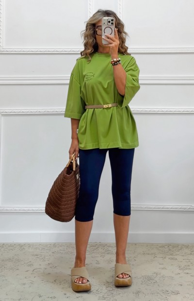 Oversized t-shirt με τύπωμα Oversized t-shirt με τύπωμα