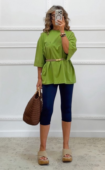 Oversized t-shirt με τύπωμα Oversized t-shirt με τύπωμα