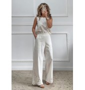 Σετ με κεντήματα λευκό