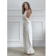 Σετ με κεντήματα λευκό