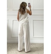 Σετ με κεντήματα λευκό