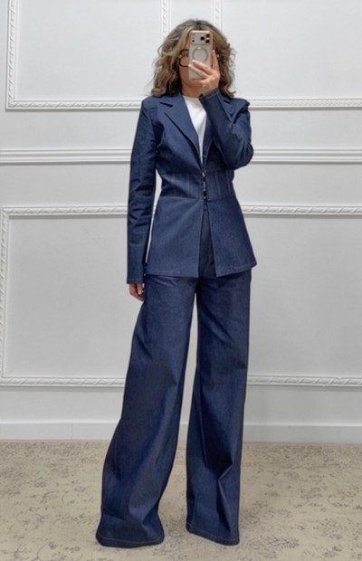 Denim κοστούμι Denim κοστούμι