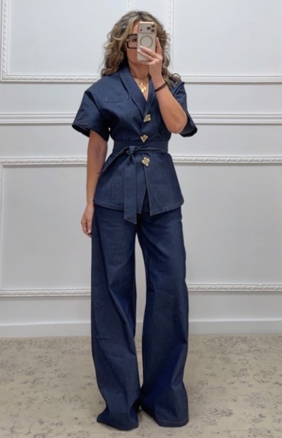 Denim κοστούμι Denim κοστούμι