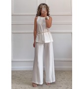 Σετ παντελόνα μπλούζα λευκό