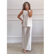 Σετ παντελόνα μπλούζα λευκό