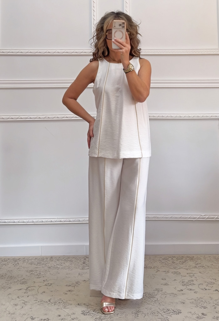 Σετ παντελόνα μπλούζα λευκό