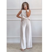 Σετ παντελόνα μπλούζα λευκό