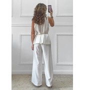 Σετ παντελόνα μπλούζα λευκό