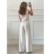 Σετ παντελόνα μπλούζα λευκό