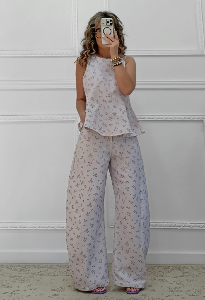 Denim σετ με print