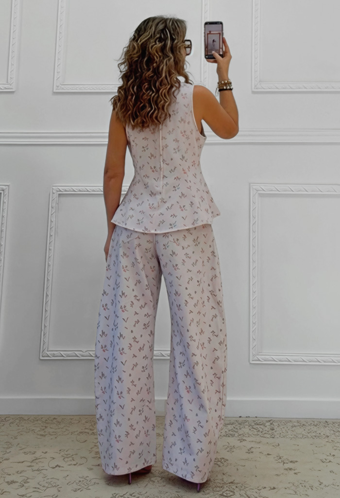 Denim σετ με print