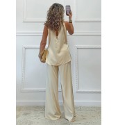 Σετ παντελόνι και αμάνικη μπλούζα