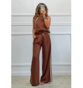 Σετ παντελόνι και αμάνικη μπλούζα