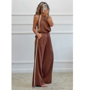Σετ παντελόνι και αμάνικη μπλούζα