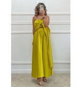Σετ φούστα και στράπλες λάιμ Σετ φούστα και στράπλες λάιμ
