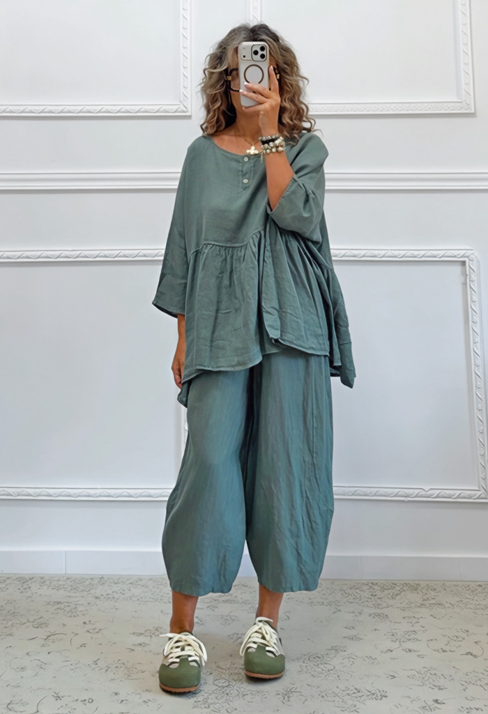 Oversized σετ χακί Oversized σετ χακί