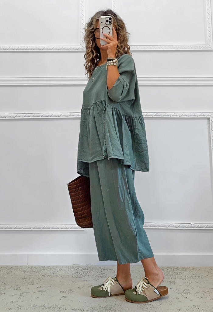 Oversized σετ χακί Oversized σετ χακί
