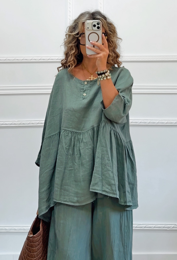 Oversized σετ χακί Oversized σετ χακί