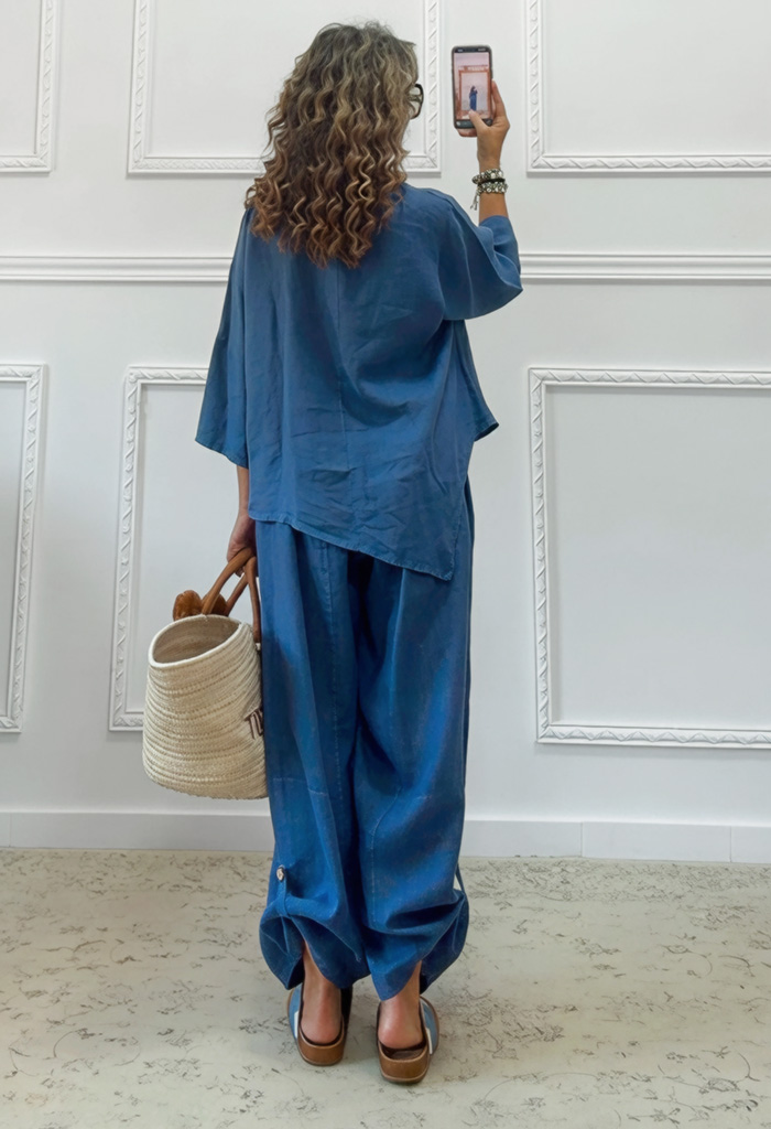 Oversized σετ μπλε ρουά Oversized σετ μπλε ρουά