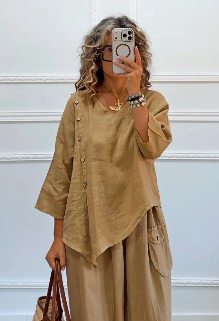 Oversized σετ μπεζ της άμμου Oversized σετ μπεζ της άμμου