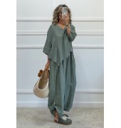 Oversized σετ χακί Oversized σετ χακί