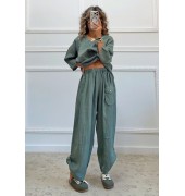 Oversized σετ χακί Oversized σετ χακί