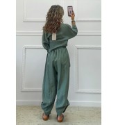 Oversized σετ χακί Oversized σετ χακί