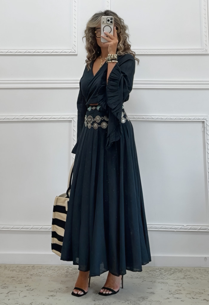Boho σετ μαύρο