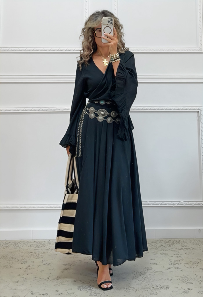 Boho σετ μαύρο