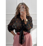 Πουκάμισο Cherries μαύρο Πουκάμισο Cherries μαύρο