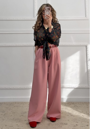 Πουκάμισο Cherries μαύρο