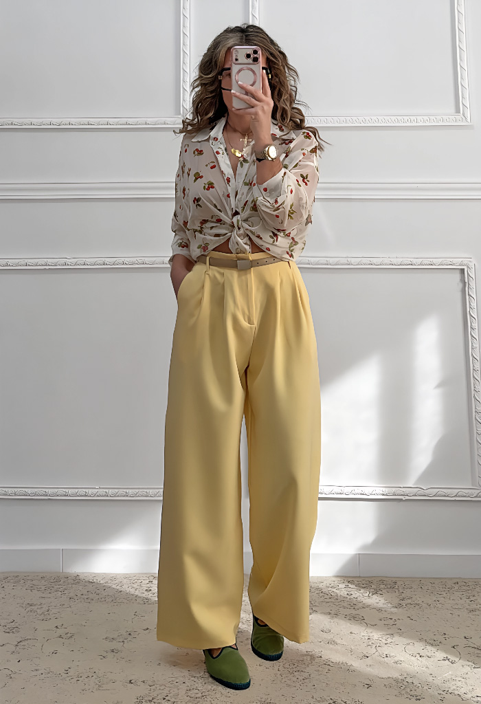 Πουκάμισο Cherries εκρού