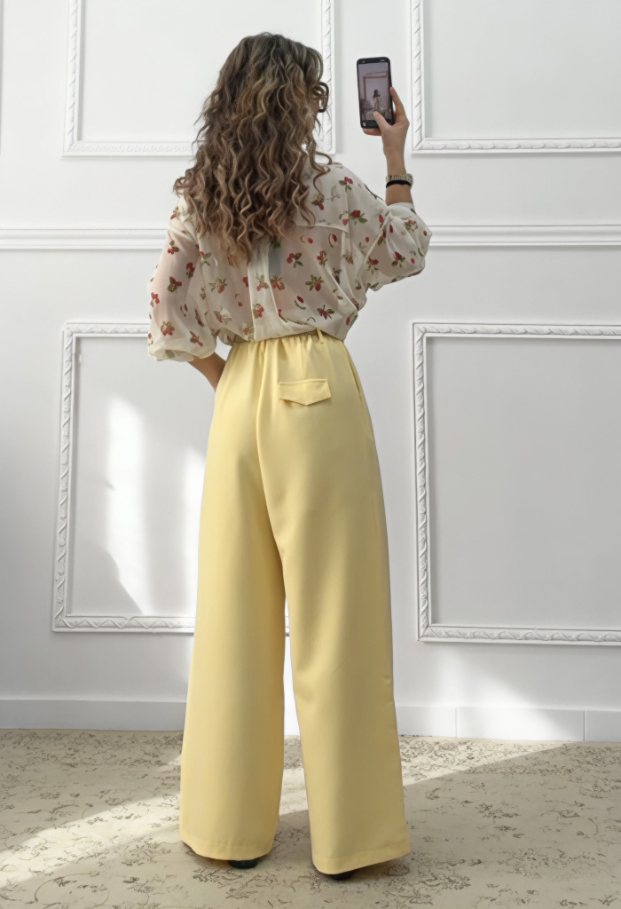 Παντελόνα κίτρινη