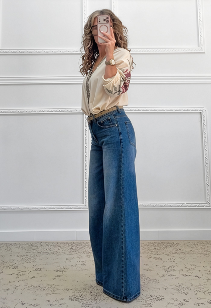 Boho πουκαμίσα με κεντήματα
