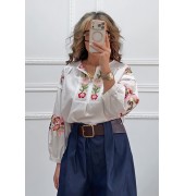 Boho πουκαμίσα με κεντήματα