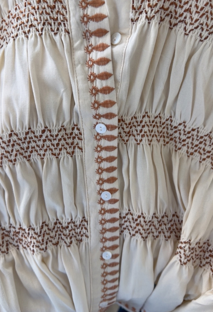 Boho πουκαμίσα με κεντήματα