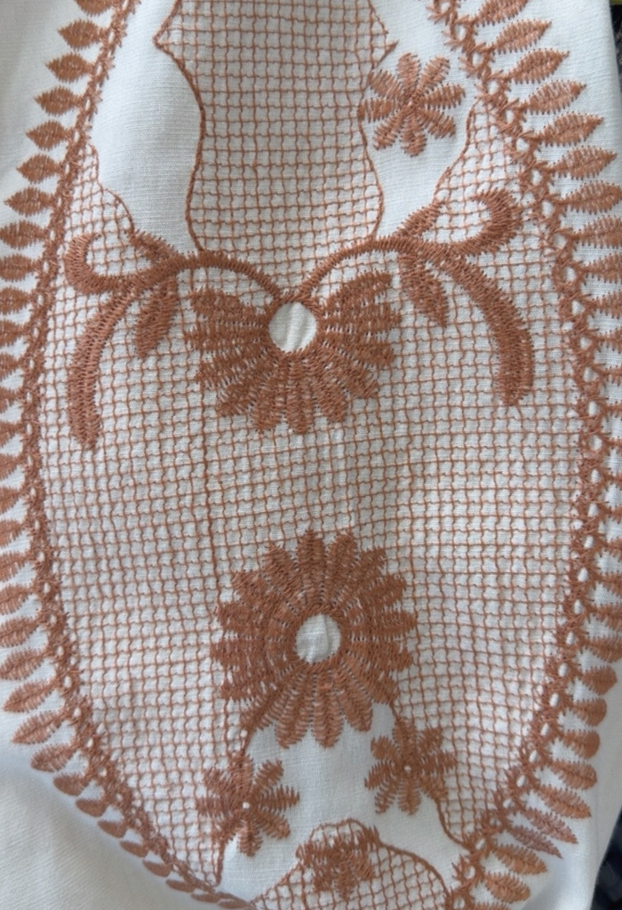 Boho πουκαμίσα με κεντήματα